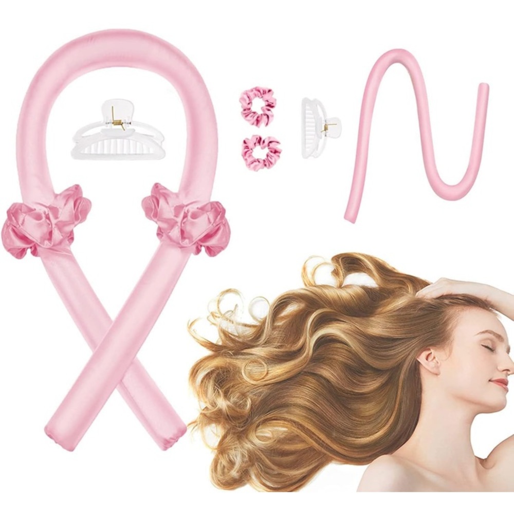 CORATED Heatless Curling Rod Headband, No Heat Silk Ribbon for Overnight curls